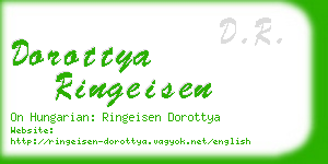 dorottya ringeisen business card